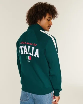 1990 FIFA World Cup Italia Grafik-Fleece-Trainingsjacke