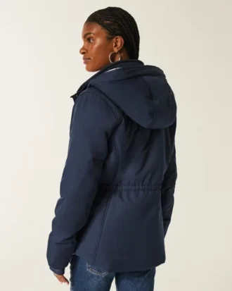 Allwetterjacke mit Kunstfellfutter