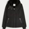 Allwetterjacke mit Kunstfellfutter