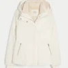 Allwetterjacke mit Kunstfellfutter