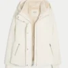 Allwetterjacke mit Kunstfellfutter