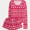 Always Cozy Langarm-Shirt mit Rundhalsausschnitt und Shorts im Set Always Cozy Langarm-Shirt mit Rundhalsausschnitt und Shorts im Set