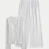 Always Cozy Rib Henley & Wide-Leg Pants Set Always Cozy Rib Henley & Wide-Leg Pants Set