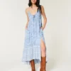 Asymmetrisches Maxikleid mit Neckholder Asymmetrisches Maxikleid mit Neckholder