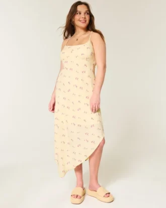 Asymmetrisches Midikleid