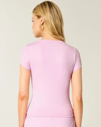 Baby-T-Shirt aus weichem, nahtlosem Stretchstoff