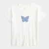 Baby-T-Shirt mit Schmetterlingsmotiv Baby-T-Shirt mit Schmetterlingsmotiv