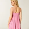 Babydoll-Minikleid mit Kordelverzierung Babydoll-Minikleid mit Kordelverzierung
