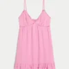 Babydoll-Minikleid mit Kordelverzierung Babydoll-Minikleid mit Kordelverzierung