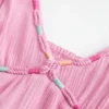 Babydoll-Minikleid mit Kordelverzierung Babydoll-Minikleid mit Kordelverzierung