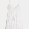 Babydoll-Minikleid mit V-Ausschnitt und Rüschen Babydoll-Minikleid mit V-Ausschnitt und Rüschen
