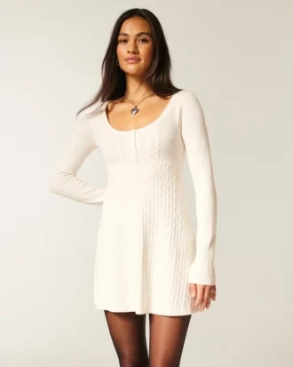Babydoll-Pullover-Minikleid