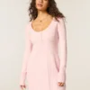 Babydoll-Pullover-Minikleid Babydoll-Pullover-Minikleid
