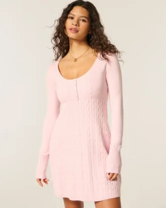 Babydoll-Pullover-Minikleid