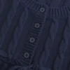 Babydoll-Pullover mit Zopfmuster Babydoll-Pullover mit Zopfmuster
