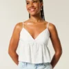 Babydoll-Top mit einfachem Paisley-Muster Babydoll-Top mit einfachem Paisley-Muster