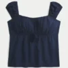 Babydoll-Top mit Schulterausschnitt Babydoll-Top mit Schulterausschnitt