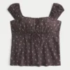 Babydoll-Top mit Schulterausschnitt Babydoll-Top mit Schulterausschnitt