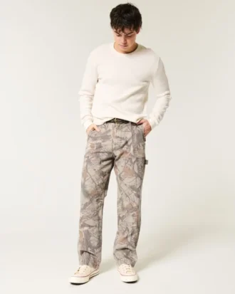 Baggy Carpenter Hose in Camouflage-Optik