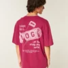 Baggy Cotton Shady Pine Motel Graphic Tee Baggy Cotton Shady Pine Motel Graphic Tee