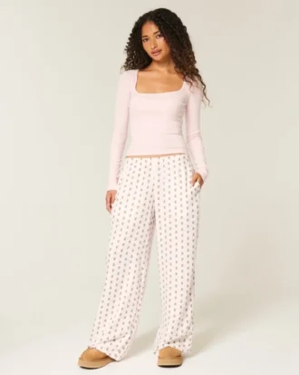 Baggy-Flanellhose