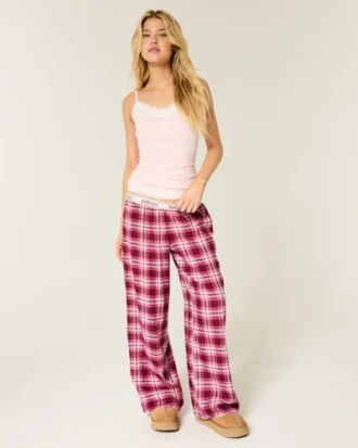 Baggy-Flanellhose