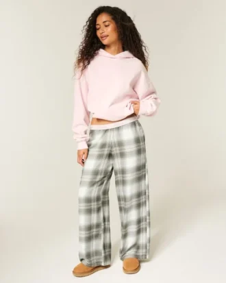 Baggy-Flanellhose