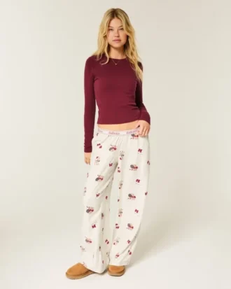 Baggy-Flanellhose