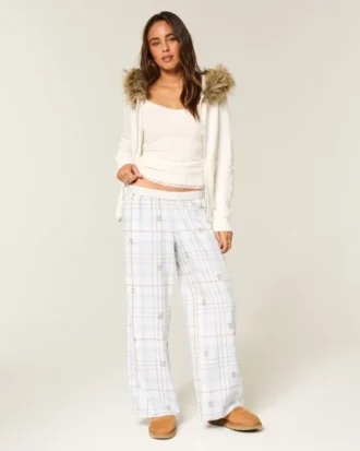 Baggy-Flanellhose