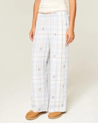 Baggy-Flanellhose