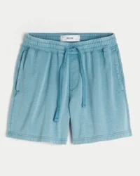 Baggy-Fleece-Shorts über dem Knie