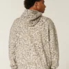 Baggy-Hoodie mit Leopardenmuster und Kordelzug Baggy-Hoodie mit Leopardenmuster und Kordelzug