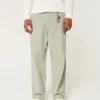Baggy-Hose aus Leinenmischgewebe mit elastischem Bund Baggy-Hose aus Leinenmischgewebe mit elastischem Bund
