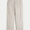 Baggy-Hose aus Leinenmischgewebe mit elastischem Bund Baggy-Hose aus Leinenmischgewebe mit elastischem Bund