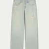 Baggy-Jeans mit niedriger Leibhöhe, leicht verwaschen Baggy-Jeans mit niedriger Leibhöhe, leicht verwaschen