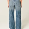 Baggy-Jeans mit niedriger Leibhöhe, mittlerer Waschung und Stern-Grafik Baggy-Jeans mit niedriger Leibhöhe, mittlerer Waschung und Stern-Grafik