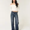 Baggy-Jeans mit niedriger Leibhöhe und dunkler Waschung Baggy-Jeans mit niedriger Leibhöhe und dunkler Waschung