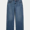 Baggy-Jeans mit niedriger Leibhöhe und dunkler Waschung Baggy-Jeans mit niedriger Leibhöhe und dunkler Waschung