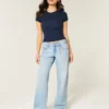 Baggy-Jeans mit niedriger Leibhöhe und heller Waschung Baggy-Jeans mit niedriger Leibhöhe und heller Waschung