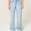Baggy-Jeans mit niedriger Leibhöhe und heller Waschung Baggy-Jeans mit niedriger Leibhöhe und heller Waschung