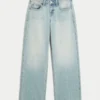 Baggy-Jeans mit niedriger Leibhöhe und heller Waschung Baggy-Jeans mit niedriger Leibhöhe und heller Waschung