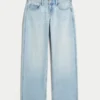Baggy-Jeans mit niedriger Leibhöhe und heller Waschung Baggy-Jeans mit niedriger Leibhöhe und heller Waschung