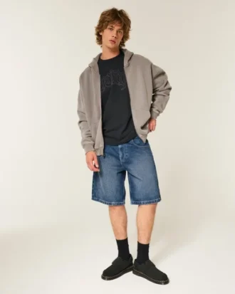Baggy-Jeansshorts