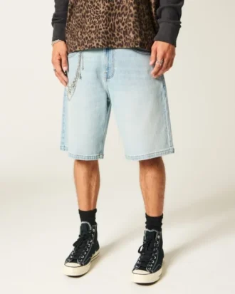 Baggy-Jeansshorts