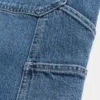 Baggy-Jeansshorts in mittlerer Waschung Baggy-Jeansshorts in mittlerer Waschung