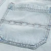 Baggy-Jeansshorts mit Kettenstickerei Baggy-Jeansshorts mit Kettenstickerei