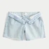 Baggy-Jeansshorts mit niedriger Leibhöhe und heller Waschung, 5″ Baggy-Jeansshorts mit niedriger Leibhöhe und heller Waschung, 5″