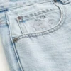 Baggy-Jeansshorts mit Stern-Grafik