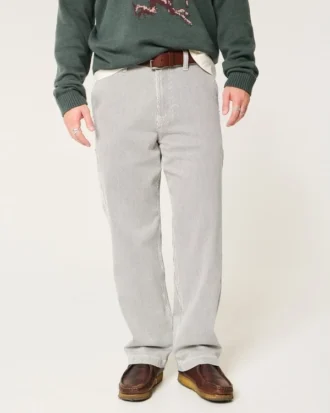 Baggy Painter Jeans mit Railroad-Streifen