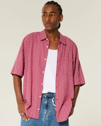 Baggy-Shirt mit kurzen Ärmeln